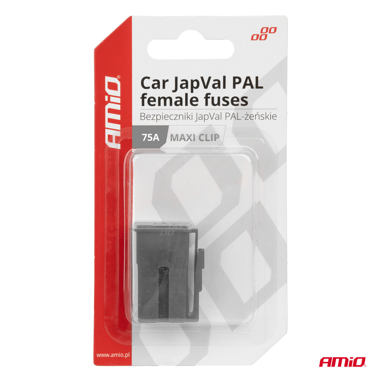 JAPVAL PAL female-sikring 75 A i blisterpakning
