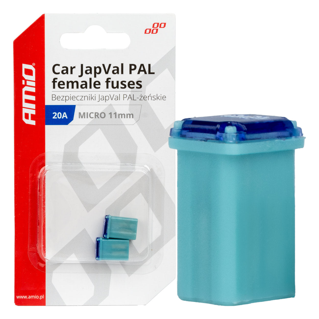 JAPVAL PAL female micro-sikring på 20 A og 11 mm