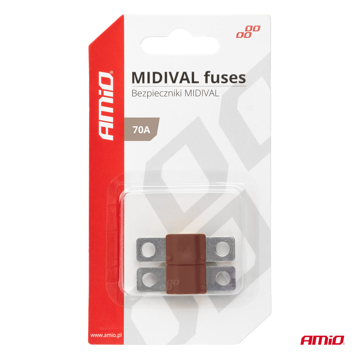 MIDIVAL-sikring 70 A set fra siden