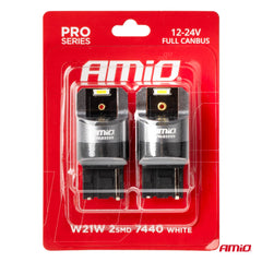 Pakke med to LED-pærer W21W 7440 CANBUS