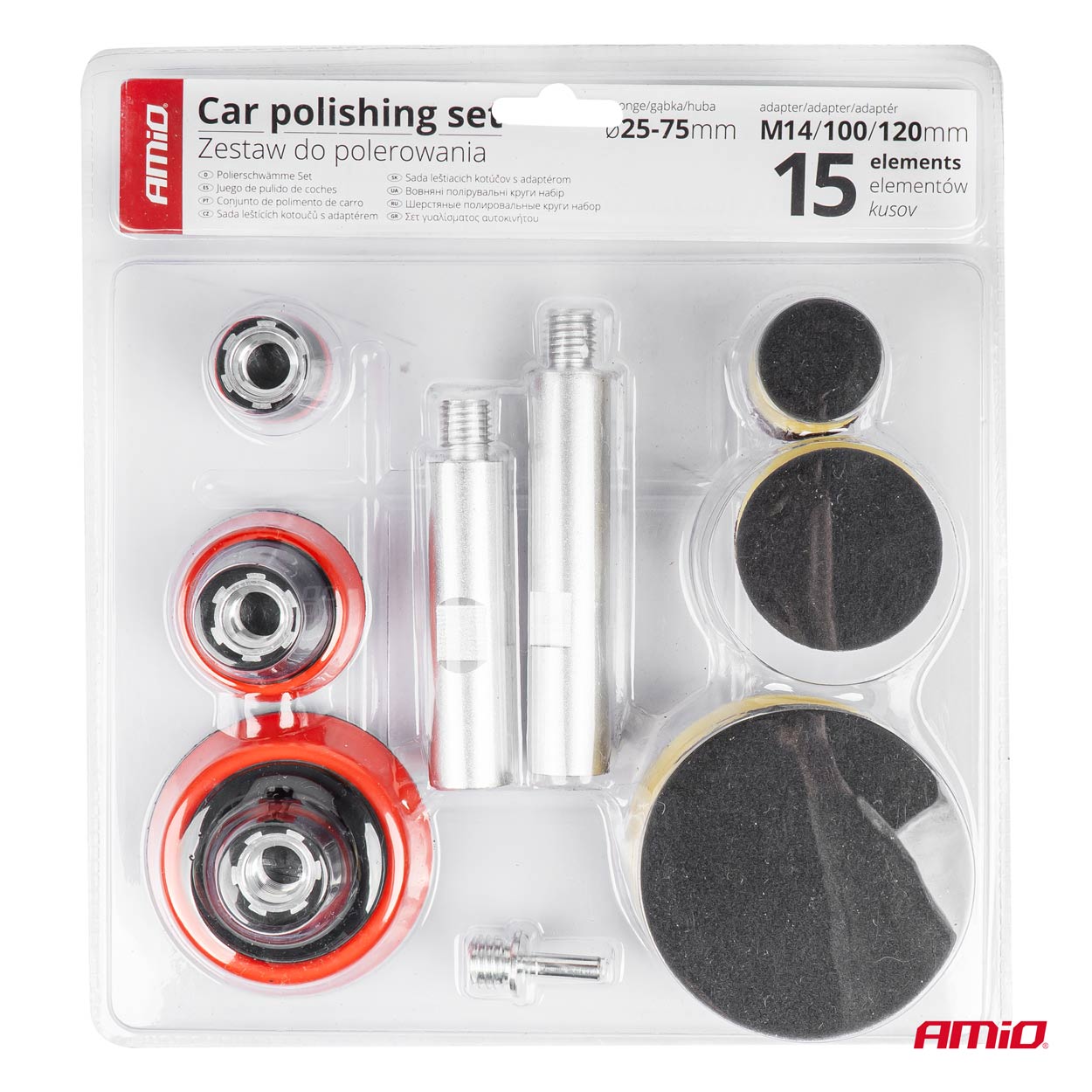 Mini poleringssæt til bil med M14-adapter
