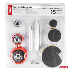 Mini poleringssæt til bil med M14-adapter