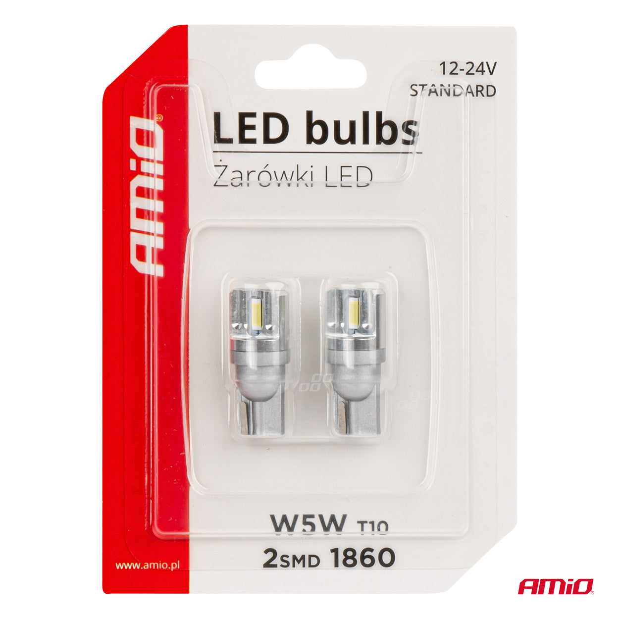 LED-pærer T10 W5W til 12 V og 24 V