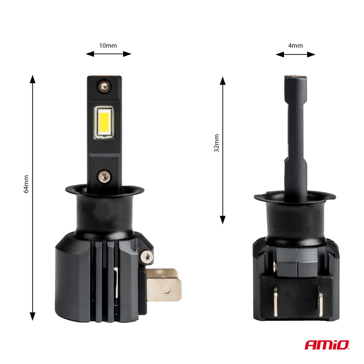 LED-forlygtepærer H3 med kobberkerne