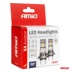 LED-pærer H4/H19 med xenonhvidt lys på 6500K