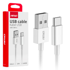 USB-A til USB-C kabel på 100 cm