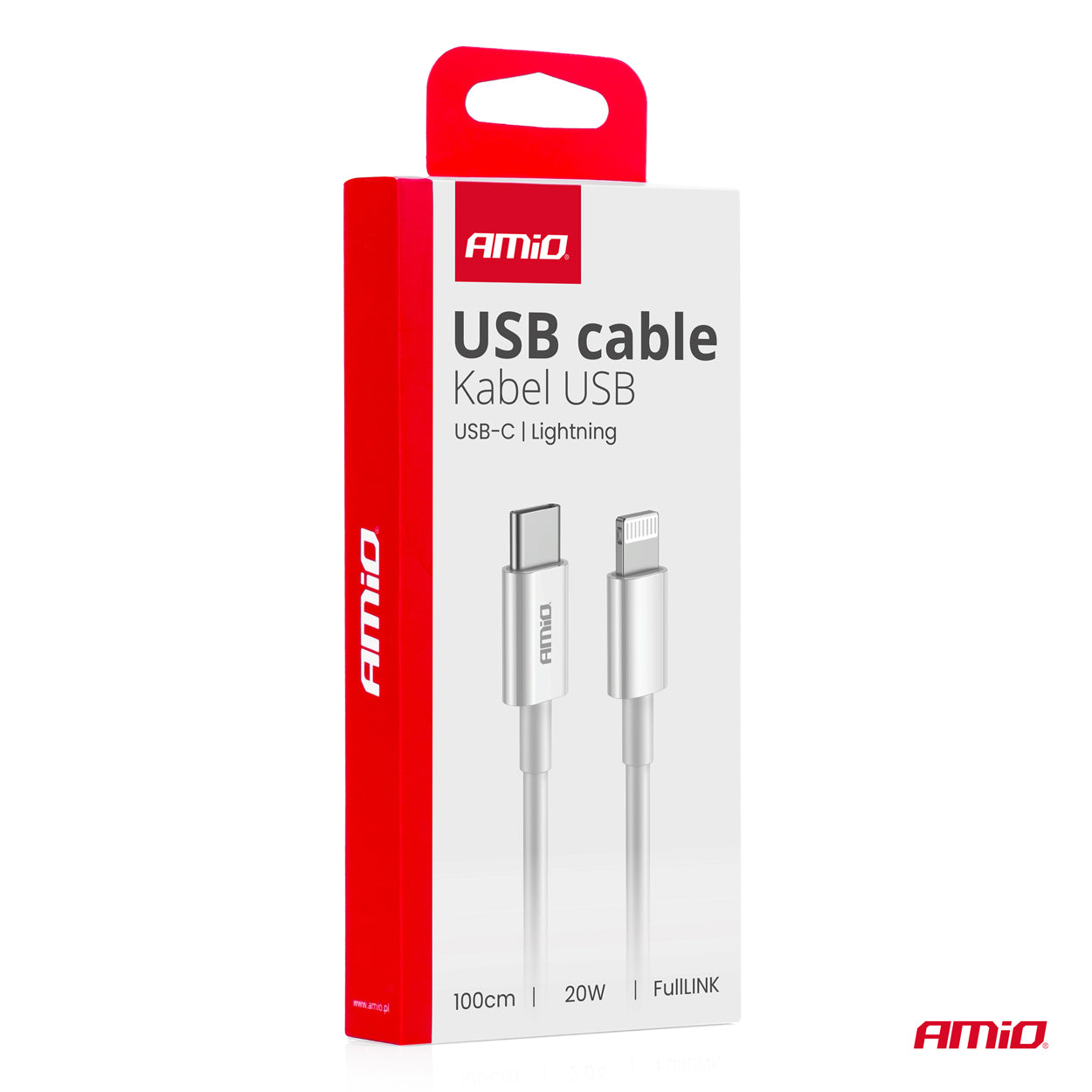 USB-C til Lightning-kabel, 100 cm