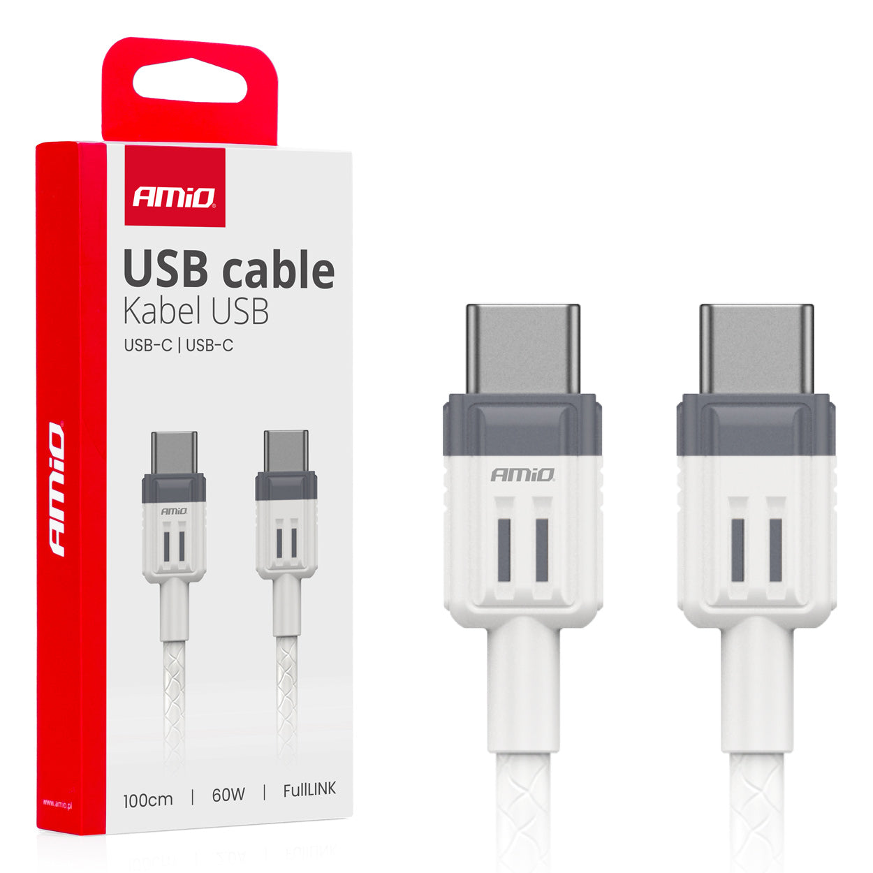 USB-C til USB-C-kabel på 100 cm