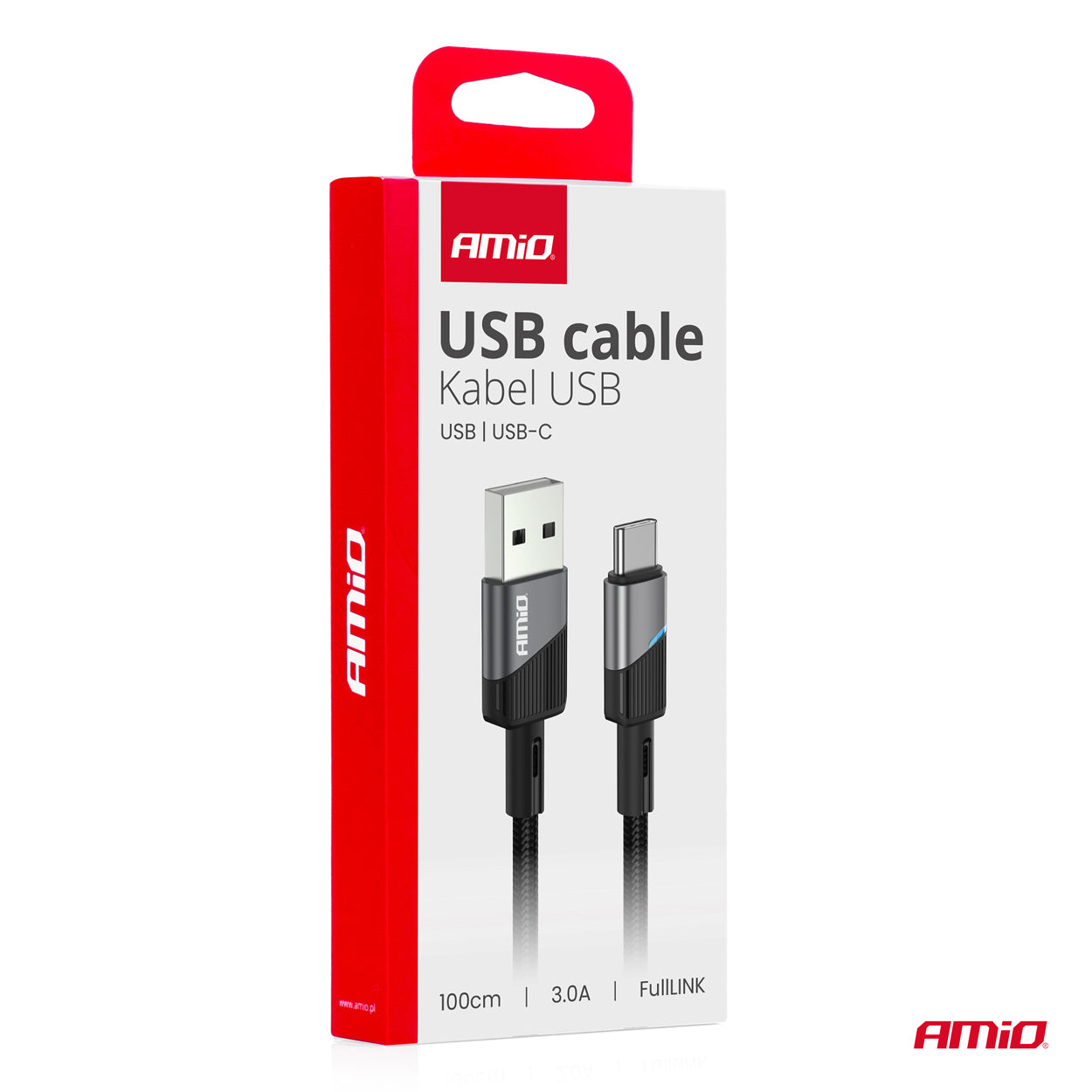 USB-A til USB-C-kabel med 100 cm længde