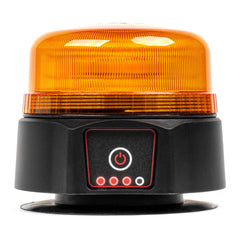 Trådløs LED-advarselslampe med magnet og orange lys