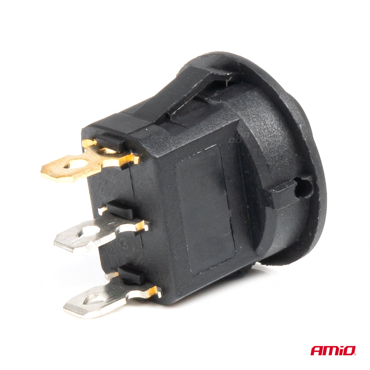Rund afbryder med LED-belysning til 12 V installationer