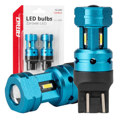 LED-pære T20 7443 CANBUS med hvidt lys