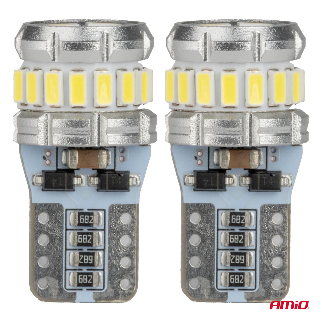 LED-pære T10 W5W med 16SMD 3014 og 2SMD 3030