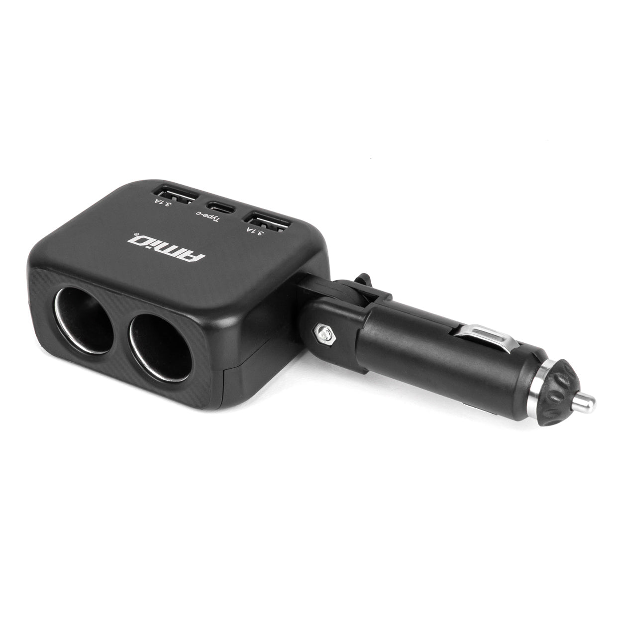 Dobbelt cigarettænderudtag med USB-porte til 12/24 V