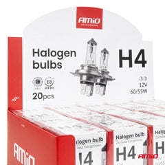 H4 halogenpærer med UV-filter til 12 V køretøjer