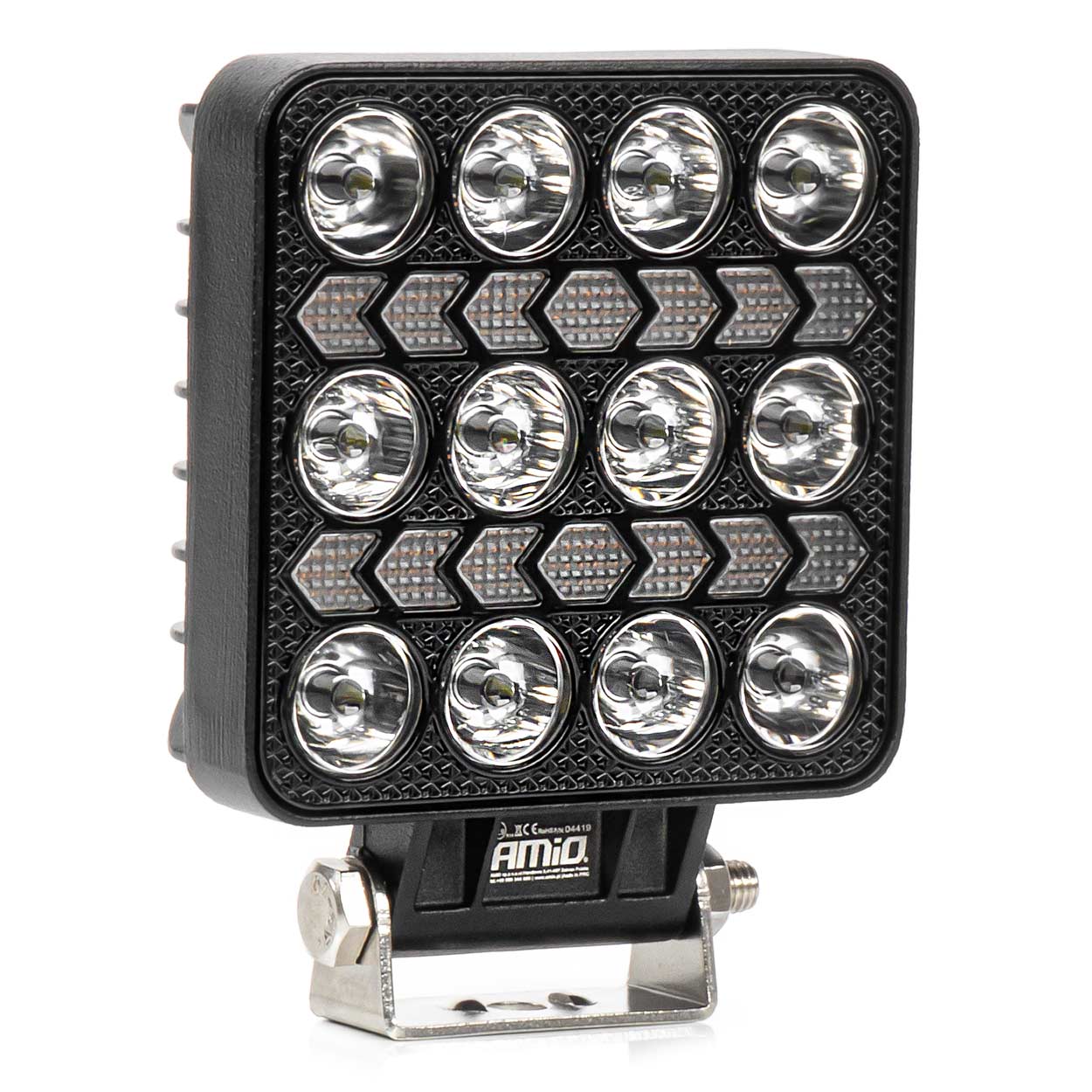 LED-arbejdslampe AWL75 med hvidt arbejdslys og gult advarselslys