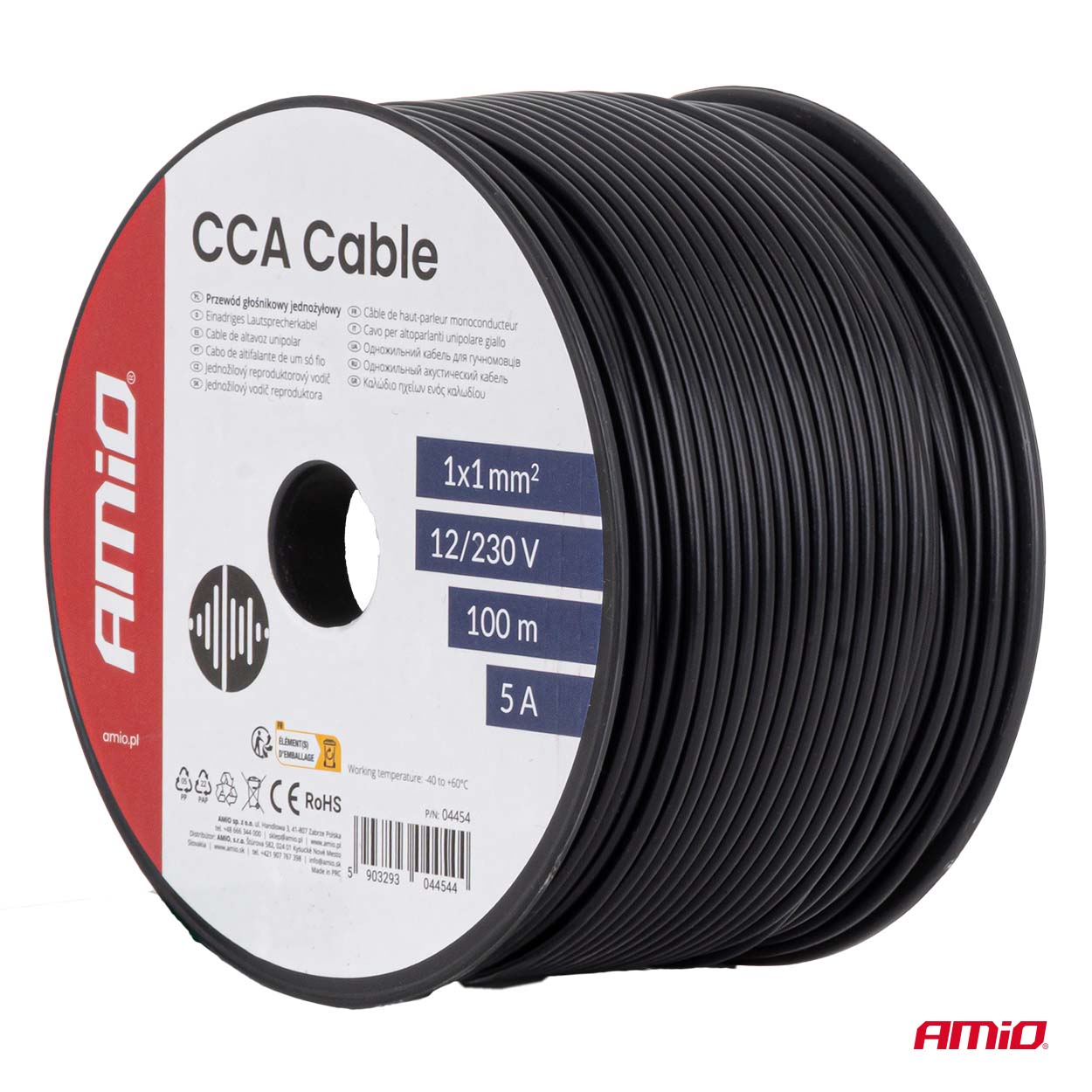 100 meter enkeltleder CCA-kabel