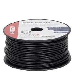 Sort CCA installationskabel 1 x 1,5 mm² på 50 meter rulle