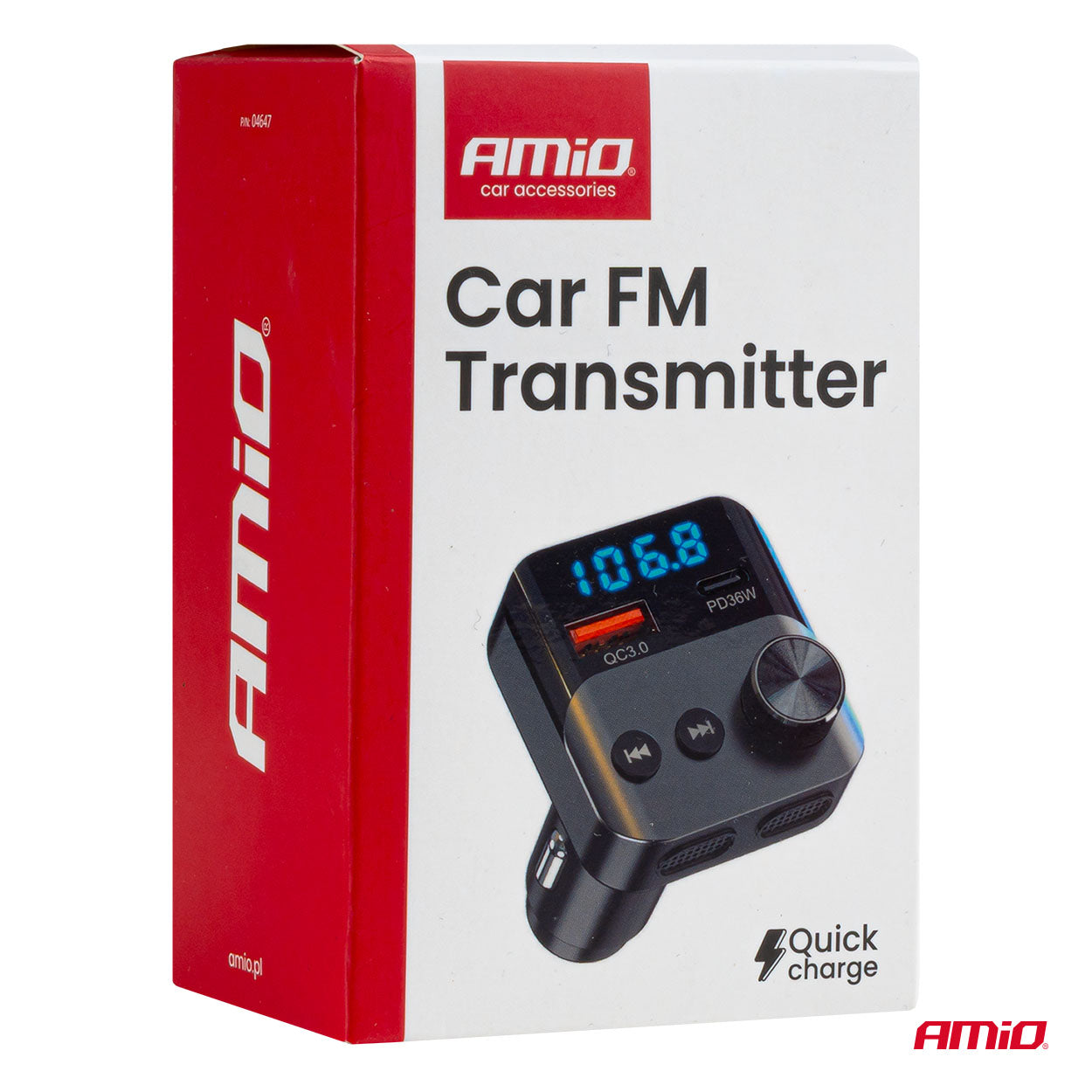 FM-transmitter til bilradio med 87,5-108 MHz