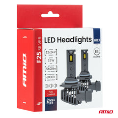 LED-forlygtepære HB3/9005 med 52 W effekt