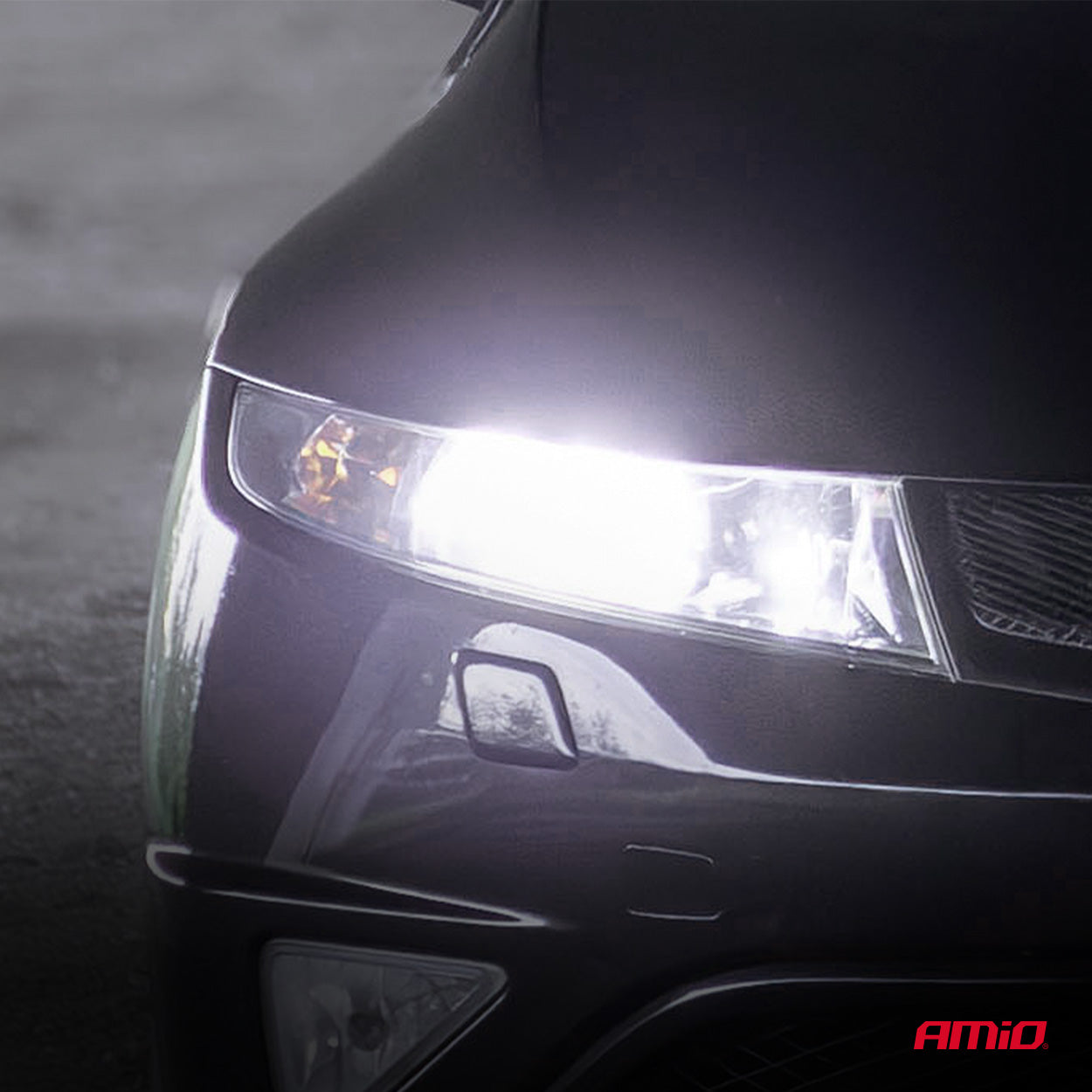 LED-forlygte HB4 F25 PRO Black detalje
