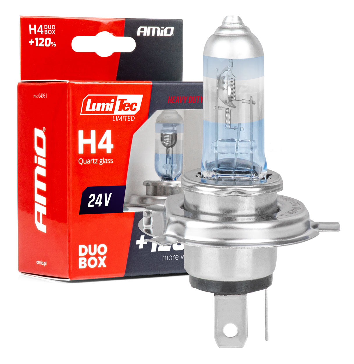 Halogénové žiarovky H4 24 V 75/70 W LumiTec LIMITED +120% DUO