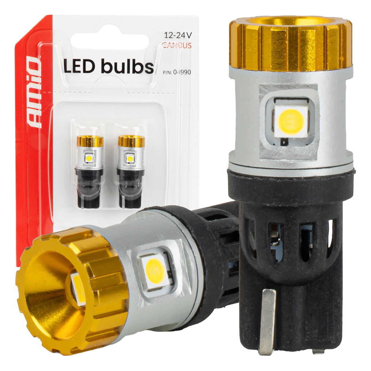 T10 LED žiarovka s CANBUS a bielym svetlom