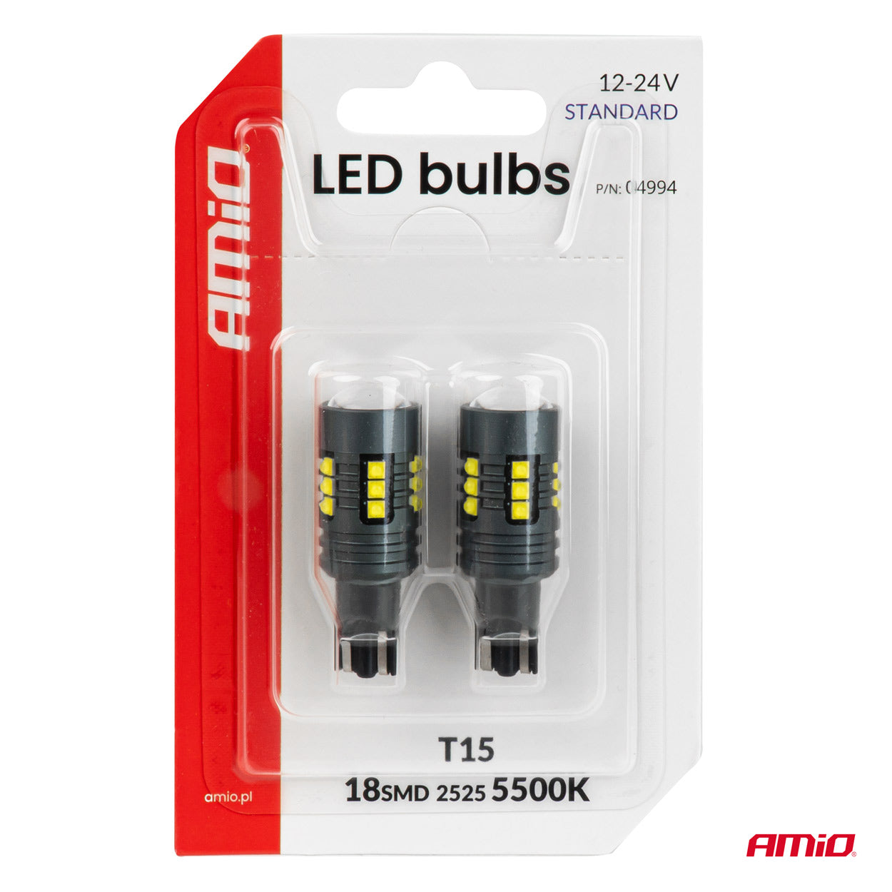 T15 LED-pære med 18 SMD 2525 LED’er
