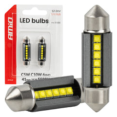 41 mm LED žiarovka so 6 SMD 2525 LED diódami