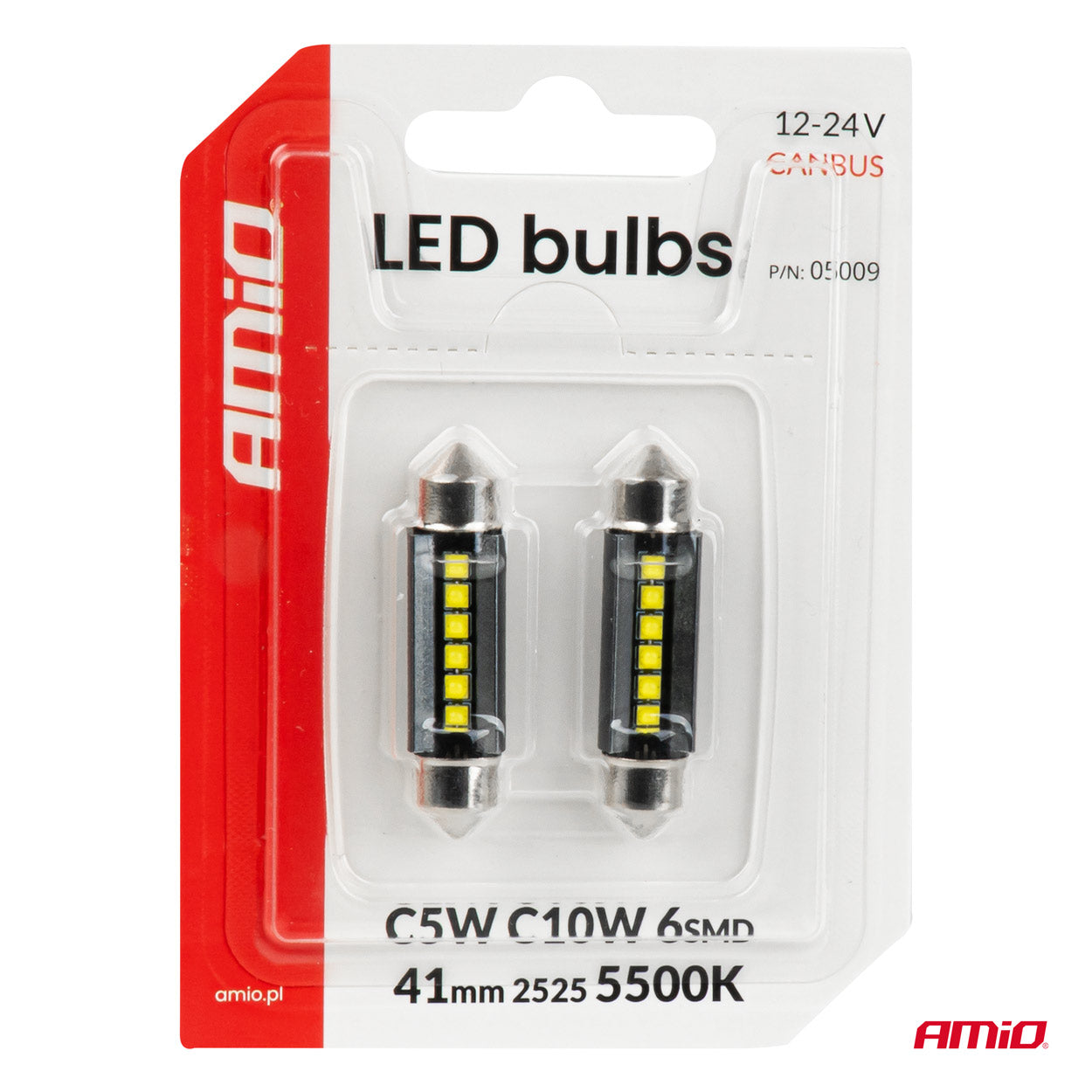 LED žiarovka so 6 SMD 2525 LED diódami a bielym osvetlením