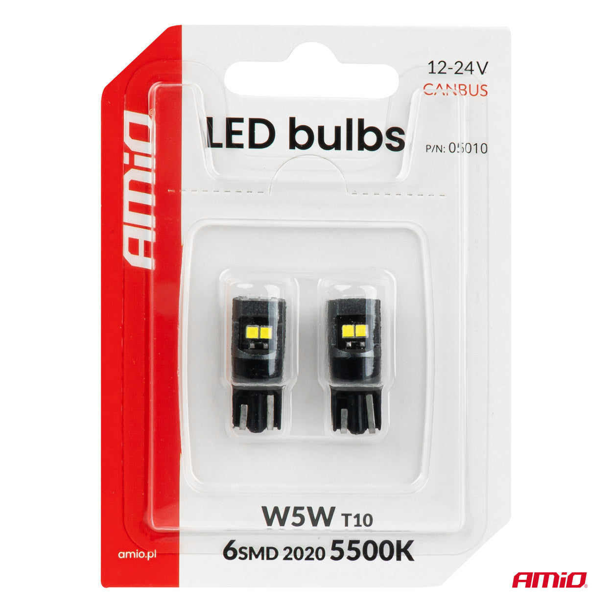 T10 LED žiarovka pre 12/24 V systémy