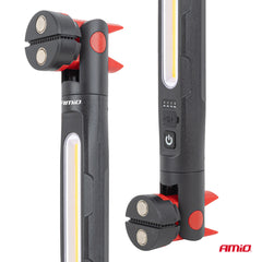 LED inšpekčná lampa s magnetom a klipom