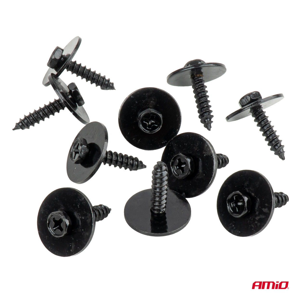 Skrutky a podložky na upevnenie autodielov