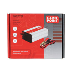 Menič napätia Carpoint 12V–230V 600W s batériovými svorkami 