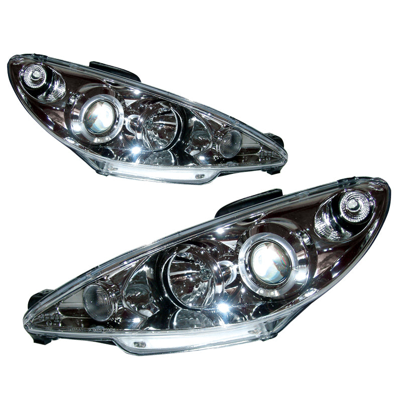 Predné biele svetlomety pre Peugeot 206 1998-2002