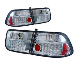 LED zadné svetlá pre Civic '96 2D chróm