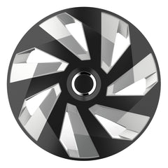 Puklica Vector čierno-strieborná 14 palcov