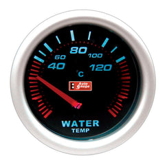 Ukazovateľ teploty vody čierny 5,8 cm Auto Gauge