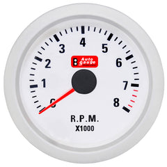 Otáčkomer biely 2-palcový Auto Gauge