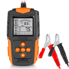 12V/24V tester batérie s LCD displejom a svorkami pre systémy testovania batérií.