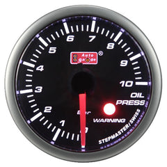 Merač tlaku oleja čierny 2" Auto Gauge