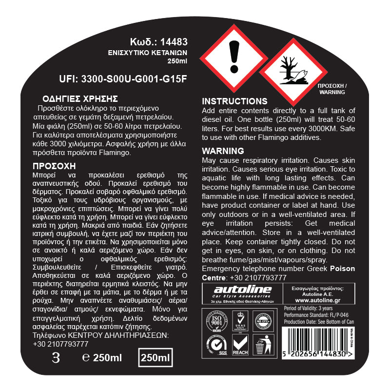 Cetanové aditívum do nafty 250 ml