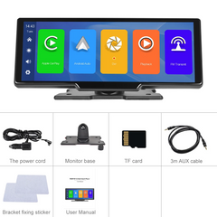 9,3" obrazovka Apple CarPlay so vstavanou palubnou kamerou a 64 GB SD kartou 