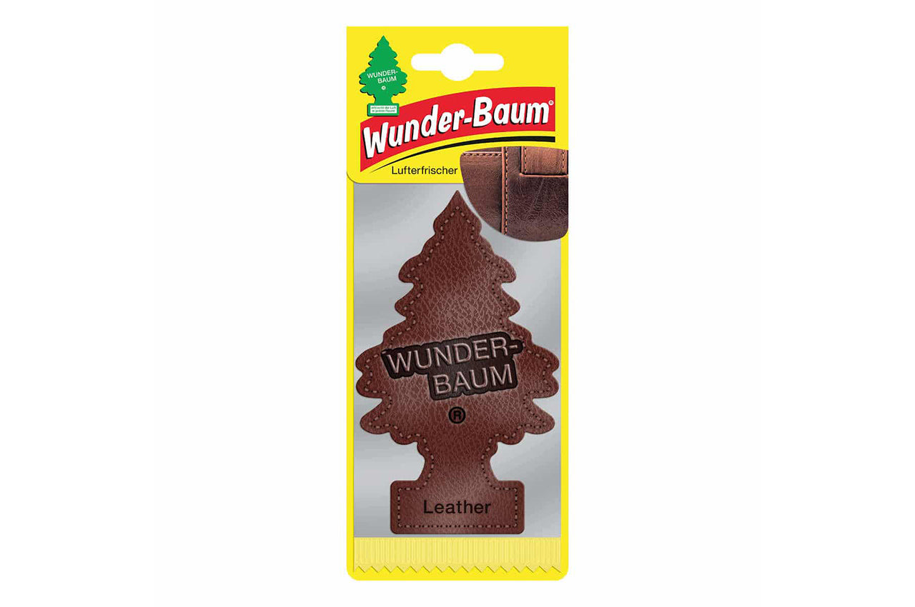 Osviežovač vzduchu do auta s vôňou kože od Wunder Baum