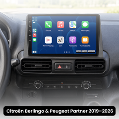 Citroën Berlingo/Peugeot Partner 19-26 – 10,1" rádio s Apple CarPlay a Android Auto
