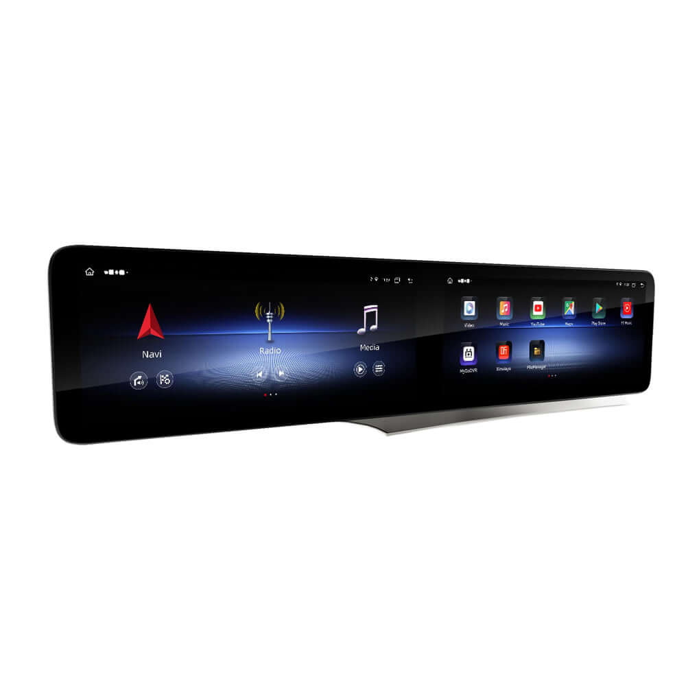 Mercedes C/GLC - 2x 12.3" obrazovka s Apple CarPlay a Android Auto – Carmediaeurope.com