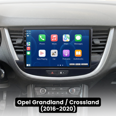 Opel Grandland/Crossland 16-20 - 9" Radio m. Apple CarPlay og Android Auto