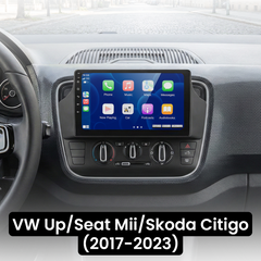 <h2>VW Up/Seat Mii/Skoda Citigo 17-23 - 9" autorádio s Apple CarPlay a Android Auto</h2> 