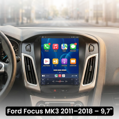 Ford Focus 11–18 – 9,7" rádio s Apple CarPlay a Android Auto 