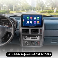 Mitsubishi Pajero Mini 1998-2008 – 9" autorádio s Apple CarPlay a Android Auto 